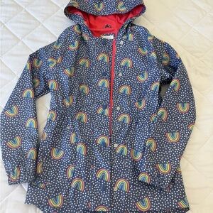 Cat & Jack Pink and Navy Polka Dot Raincoat